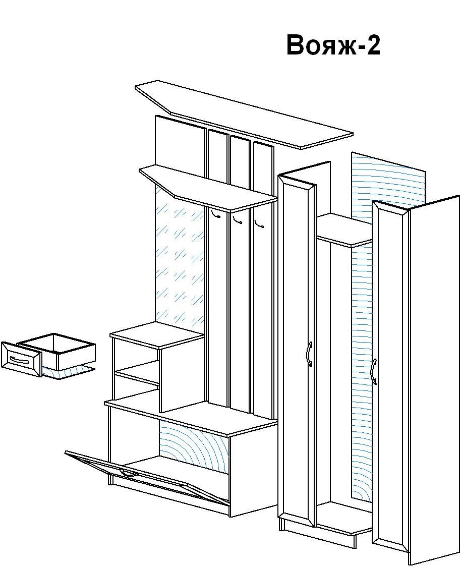 Прихожая Вояж 2 маленькая