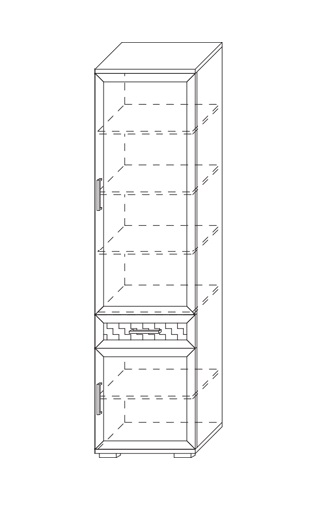 Шкаф 600 Парма-Люкс ГТ.013.303